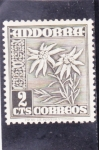 Sellos del Mundo : Europe : Andorra : flores- edelweiss