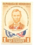 Sellos de America - Honduras -  Lincoln