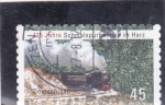 Stamps Germany -  125 años en los ferrocarriles de vía estrecha de Harz