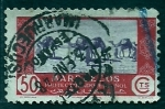 Stamps Morocco -  Carabana de camellos