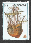 Stamps Guyana -  1868a - Barco