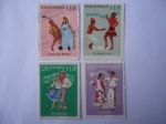 Stamps Colombia -  Chicha Maya - Currulao - Banbuco - Cumbia - Folclor Colombiano- Músicacas Regionales.