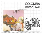 Stamps Colombia -  bienal de arte