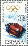 Sellos de Europa - Espaa -  1852 - X Juegos Olímpicos de invierno en Grenoble - Bobsleigh