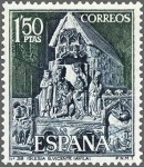 Stamps Spain -  1877 - Serie turística - Iglesia de San Vicente, Ávila