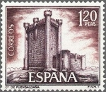 Stamps Spain -  1881 - Castillos de España - Fuensaldaña (Valladolid)