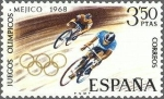 Stamps Spain -  1887 - XIX Juegos Olímpicos en Méjico - Ciclismo