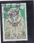 Stamps Burkina Faso -  mascara- 