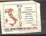 Sellos de Europa - Italia -  cent unión roma a italia RESERVADO