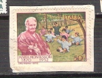 Sellos de Europa - Italia -  María Montessori RESERVADO