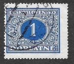 Stamps Czechoslovakia -  J65 - Número