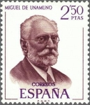 Stamps Spain -  1994 - Literatos españoles - Miguel de Unamuno (1864-1936)