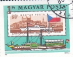 Stamps Hungary -  barco vapor por el Danubio 