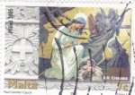 Stamps : Europe : Malta :  navidad-05  La Natividad