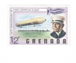 Stamps Grenada -  75 aniversario del primer vuelo en zepelín