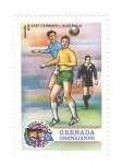 Stamps Grenada -  Mundial de futbol 1974. Alemania del este-Australia