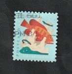 Stamps United States -  Fauna marina