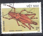 Sellos de Asia - Vietnam -  saltamontes RESERVADO