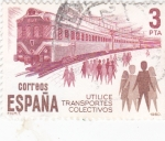 Stamps Spain -  Utilice transportes colectivos(40)