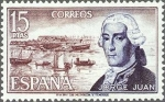 Stamps Spain -  2182 - Personajes españoles - Jorge Juan (1713-1773)