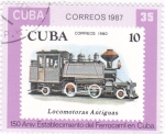 Stamps Cuba -  150 anivers. establecimiento ferrocarril en Cuba