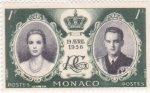 Stamps Monaco -  boda real