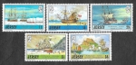 Stamps United Kingdom -  426-430 - Barcos