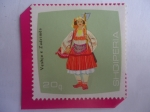 Stamps Albania -  serie:Costumbre regionales-Trajes y Difraces- Shoiperia