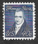 Sellos de America - Estados Unidos -  1292 - Thomas Paine