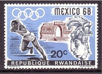 Stamps Rwanda -  MEXICO'68