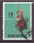 Stamps Singapore -  serie- Danzas y mascaras folklóricas