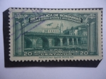 Sellos de America - Honduras -  Palacio Presidencial y Puente Mayol (1935-1938) - U.P.U.