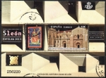 Stamps Spain -  EXFILA 2013.  CATEDRAL  DE  SAN  ISIDORO  DE  LEÓN.