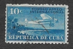 Sellos de America - Cuba -  C5 - Avión y Costa de Cuba