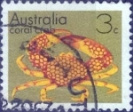 Stamps Australia -  Scott#556 , cr1f intercambio 0,20 usd, 3 cents. , 1973