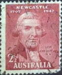 Stamps Australia -  Scott#207 , intercambio 0,20 usd, 2,5 cents. , 1947