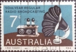 Stamps Australia -  Scott#588 , intercambio 0,20 usd. , 7 cents. , 1973