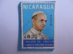 Sellos de America - Nicaragua -  S.S Pablo VI - Clausura del Concilio Ecunemico Vaticano Segundo.