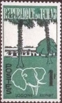 Stamps Chad -  Scott#71 , intercambio 0,20 usd. , 1 fr. , 1962