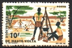 Stamps Burkina Faso -  BOY  SCOUTS  EN  CAMPAMENTO