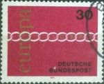 Stamps Germany -  Scott#1065 , intercambio 0,20 usd. , 30 cents. , 1971