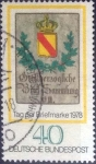 Stamps Germany -  Scott#1281 , m4b intercambio 0,20 usd. , 40 cents. , 1978