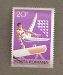 Sellos del Mundo : Europe : Romania : Gimnasia, potro