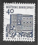 Stamps : Europe : Germany :  908 - Edificios Alemanes a través de 12 Siglos