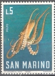 Sellos del Mundo : Europa : San_Marino : Pulpo común (Octopus vulgaris).