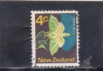 Stamps New Zealand -  mariposa