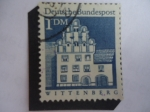 Stamps Germany -  Edificio Melanchthon, Wattenberg - Edificios Alemanes de Doce Siglos- Unesco.