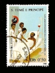 Sellos de Africa - Santo Tom y Principe -  ILUSTRACION