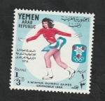 Stamps Yemen -  197 - Olimpiadas de invierno Grenoble 1968