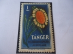 Stamps Spain -  Tánger Beneficencia de los Huérfanos de Telégrafo-Ciudad de Tánger-Marruecos.Flora.